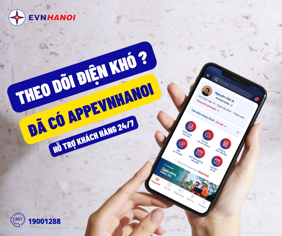 Khi người dùng trở thành 'người điều khiển điện' với App EVNHANOI. Khi người dùng trở thành 'người điều khiển điện' với App EVNHANOI.