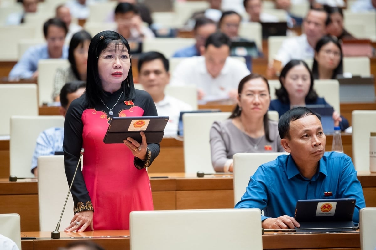 Đại biểu Trần Thị Thanh Hương, Trưởng đoàn Đại biểu Quốc hội tỉnh An Giang. Ảnh: Phạm Thắng. Đại biểu Trần Thị Thanh Hương, Trưởng đoàn Đại biểu Quốc hội tỉnh An Giang. Ảnh: Phạm Thắng.