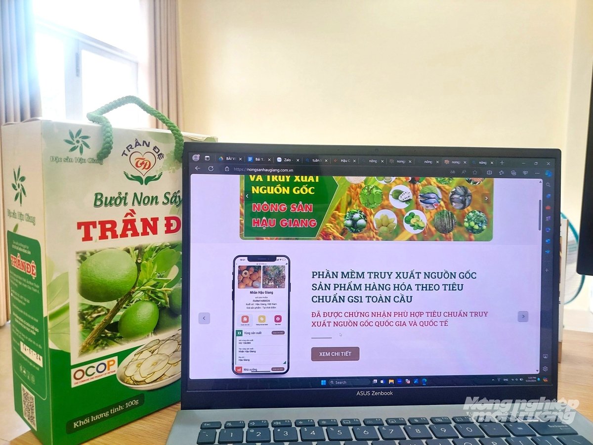 Hậu Giang đã đưa vào vận hành sàn giao dịch và truy xuất nguồn gốc 'Nông sản Hậu Giang' và ứng dụng Agri360. Ảnh: Kiều Trang. Hậu Giang đã đưa vào vận hành sàn giao dịch và truy xuất nguồn gốc 'Nông sản Hậu Giang' và ứng dụng Agri360. Ảnh: Kiều Trang.
