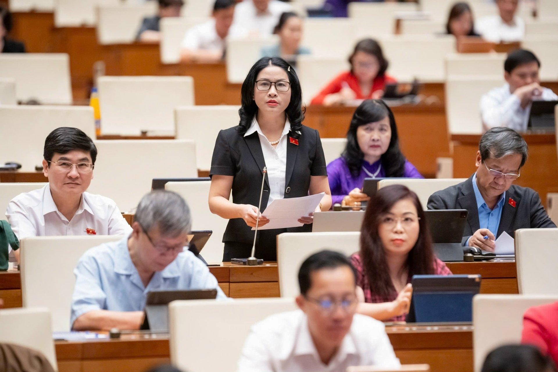 PGS.TS, đại biểu Quốc hội Nguyễn Thị Lan (Hà Nội). Ảnh: QH.