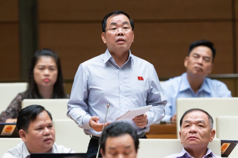 Đại biểu Nguyễn Quang Huân (Bình Dương) phát biểu tại phiên thảo luận. Ảnh: Phạm Thắng. Đại biểu Nguyễn Quang Huân (Bình Dương) phát biểu tại phiên thảo luận. Ảnh: Phạm Thắng.