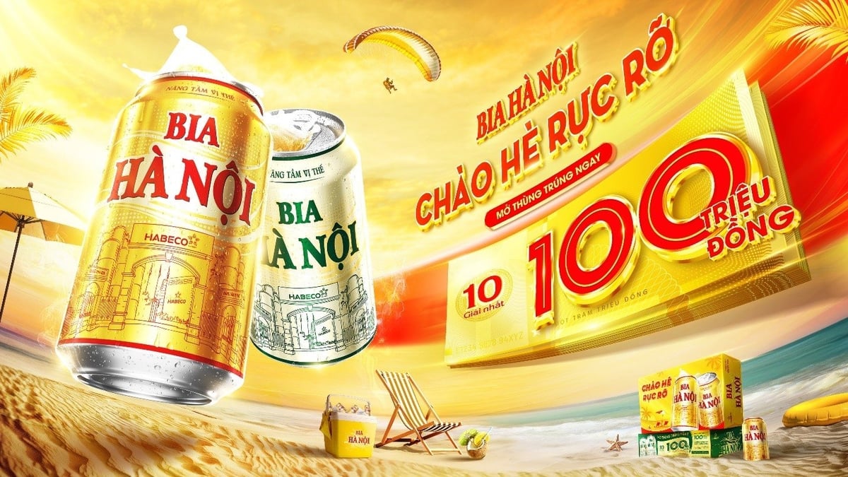 Chương trình khuyến mại 'Chào hè rực rỡ' của Bia Hà Nội. Ảnh: HABECO. Chương trình khuyến mại 'Chào hè rực rỡ' của Bia Hà Nội. Ảnh: HABECO.