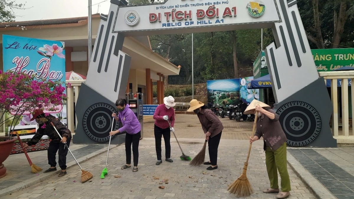 Tại các điểm di tích luôn được vệ sinh sạch sẽ, tạo ấn tượng với du khách. Ảnh: Hoàng Châu. Tại các điểm di tích luôn được vệ sinh sạch sẽ, tạo ấn tượng với du khách. Ảnh: Hoàng Châu.