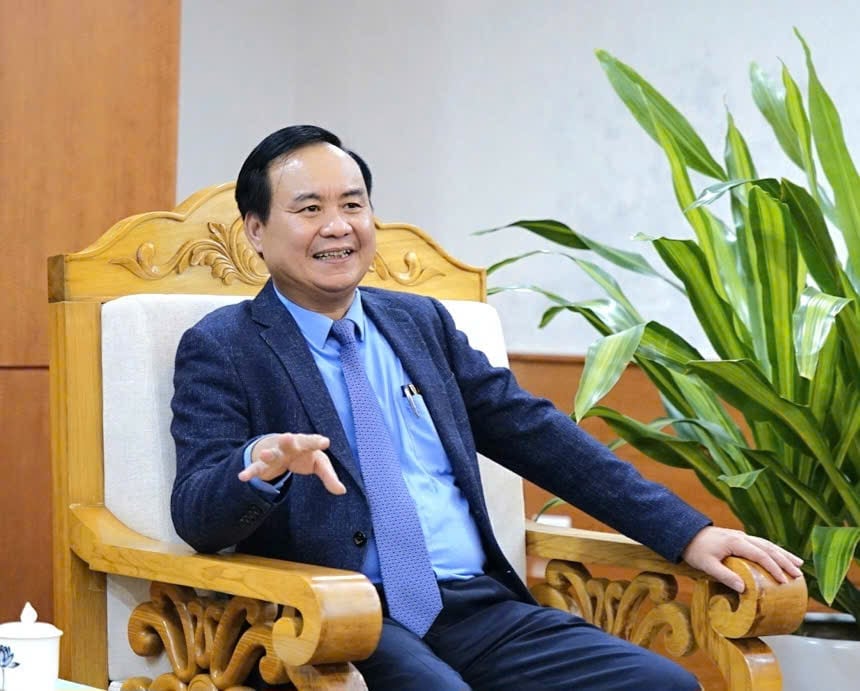 Thứ trưởng Võ Văn Hưng chia sẻ tại buổi tiếp. Ảnh: Linh Linh. Thứ trưởng Võ Văn Hưng chia sẻ tại buổi tiếp. Ảnh: Linh Linh.