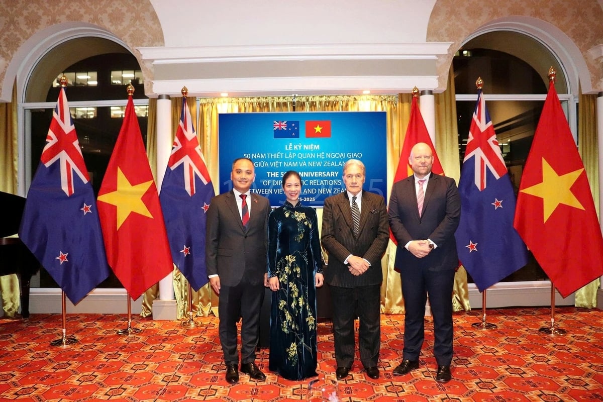 Lễ kỷ niệm 50 năm quan hệ ngoại giao Việt Nam - New Zealand. Ảnh: ĐSQ. Lễ kỷ niệm 50 năm quan hệ ngoại giao Việt Nam - New Zealand. Ảnh: ĐSQ.
