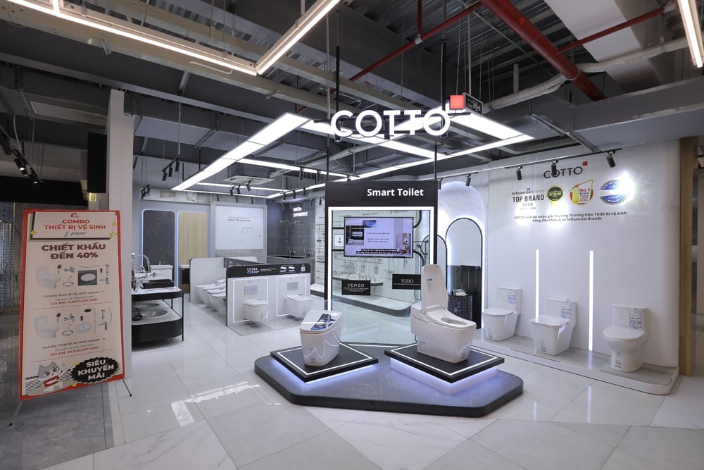 COTTO mang đến nhiều thiết bị vệ sinh hiện đại. Ảnh: SCG. COTTO mang đến nhiều thiết bị vệ sinh hiện đại. Ảnh: SCG.