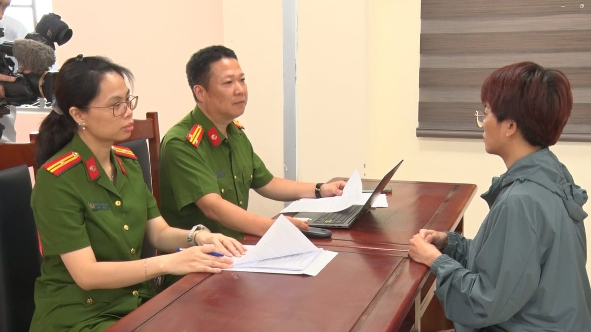 Đối tượng Nguyễn Thị Thu Hiền (Giám đốc Công ty Thương mại và sản xuất Nature Made). Ảnh: Nguyễn Trường. Đối tượng Nguyễn Thị Thu Hiền (Giám đốc Công ty Thương mại và sản xuất Nature Made). Ảnh: Nguyễn Trường.