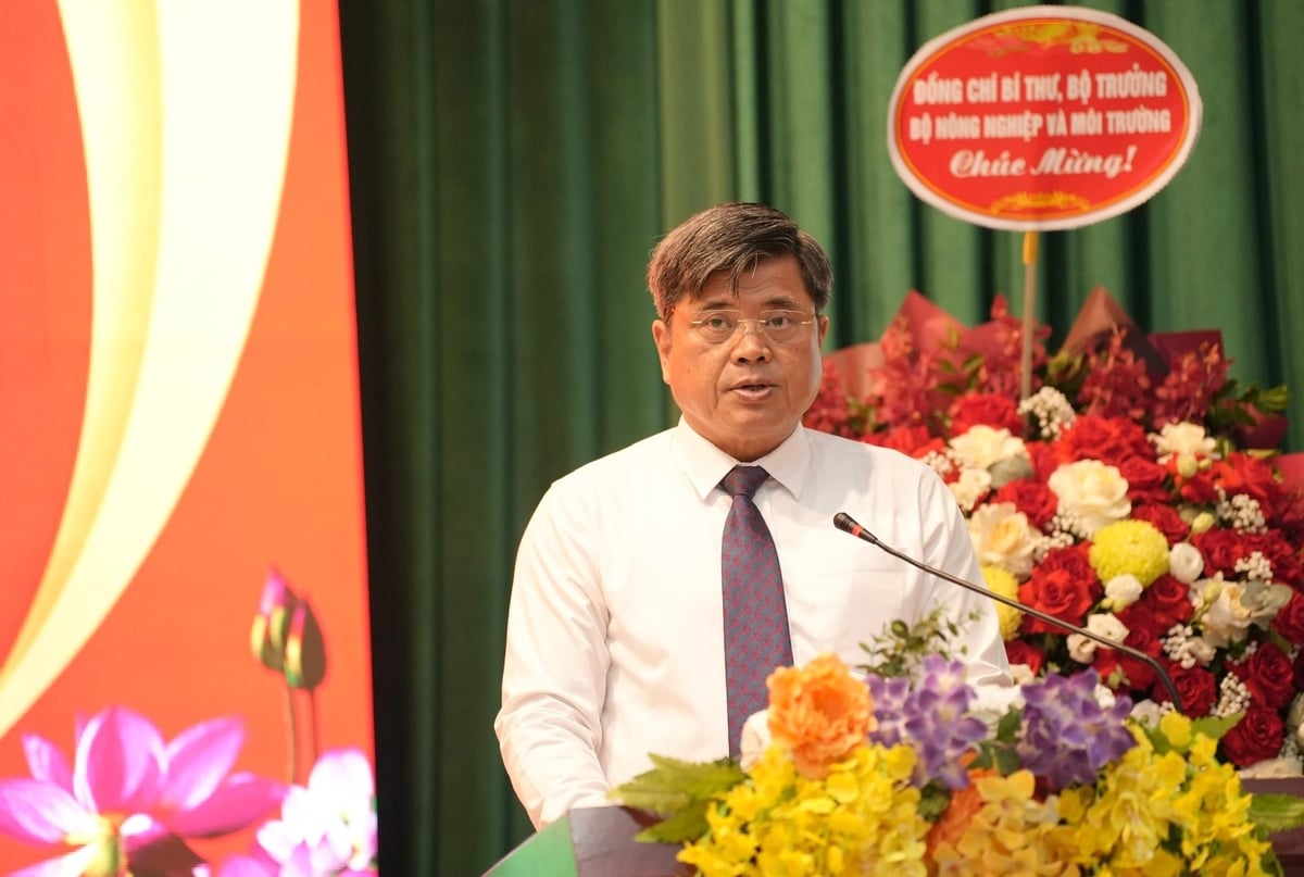 Ủy viên Ban Thường vụ Đảng ủy Bộ, Thứ trưởng Bộ Nông nghiệp và Môi trường Trần Thanh Nam phát biểu chỉ đạo Đại hội. Ảnh: Phạm Minh. Ủy viên Ban Thường vụ Đảng ủy Bộ, Thứ trưởng Bộ Nông nghiệp và Môi trường Trần Thanh Nam phát biểu chỉ đạo Đại hội. Ảnh: Phạm Minh.