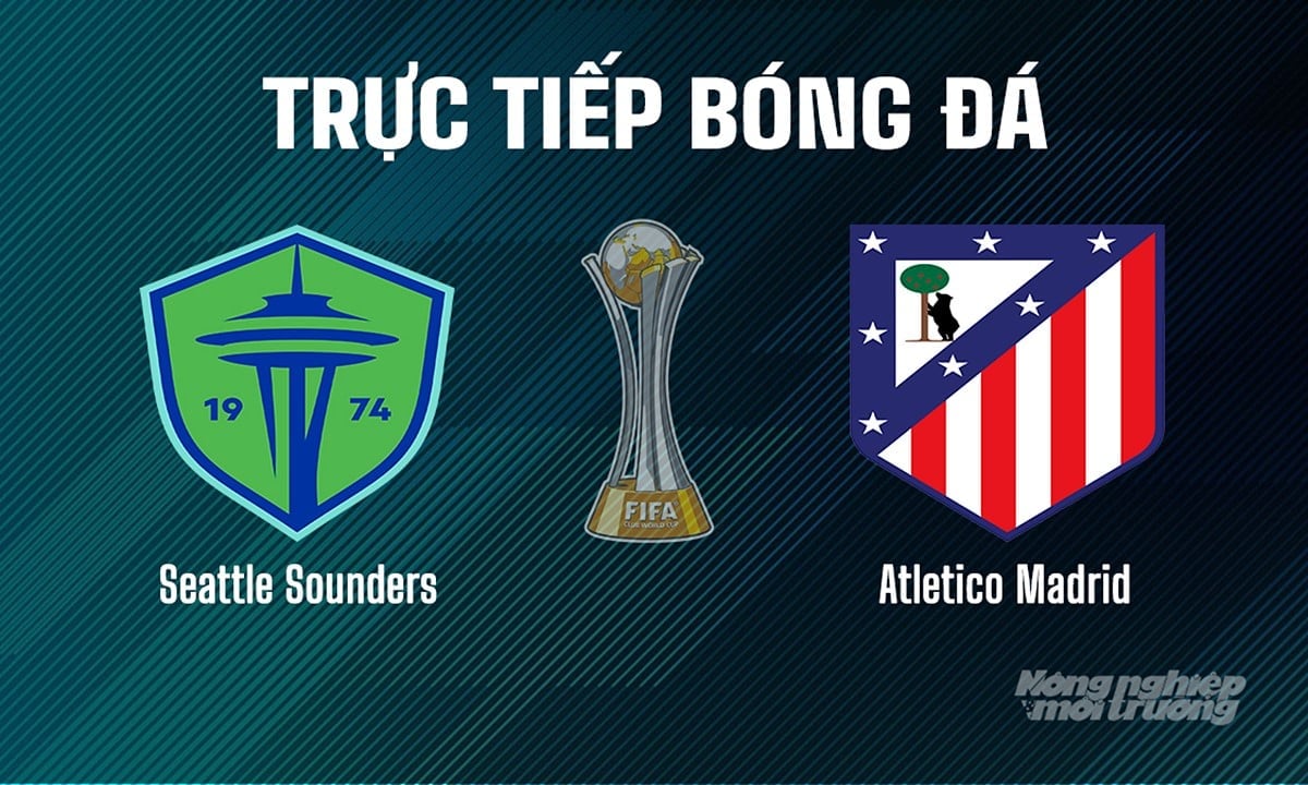 Trực tiếp bóng đá giải FIFA Club World Cup 2025 giữa Seattle Sounders vs Atletico Madrid ngày 20/6/2025 Trực tiếp bóng đá giải FIFA Club World Cup 2025 giữa Seattle Sounders vs Atletico Madrid ngày 20/6/2025