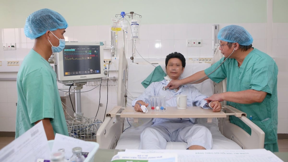 Bệnh nhân được ghép tim đang phục hồi. Ảnh: BVCC. Bệnh nhân được ghép tim đang phục hồi. Ảnh: BVCC.