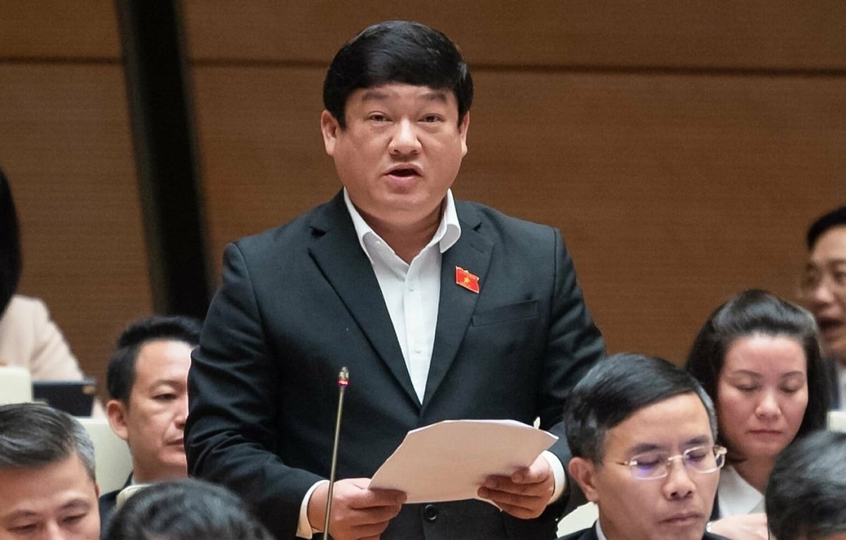 Đại biểu Lương Văn Hùng (Quảng Ngãi) nêu câu hỏi với Phó Thủ tướng Thường trực Chính phủ Nguyễn Hoà Bình. Ảnh: Quochoi. Đại biểu Lương Văn Hùng (Quảng Ngãi) nêu câu hỏi với Phó Thủ tướng Thường trực Chính phủ Nguyễn Hoà Bình. Ảnh: Quochoi.