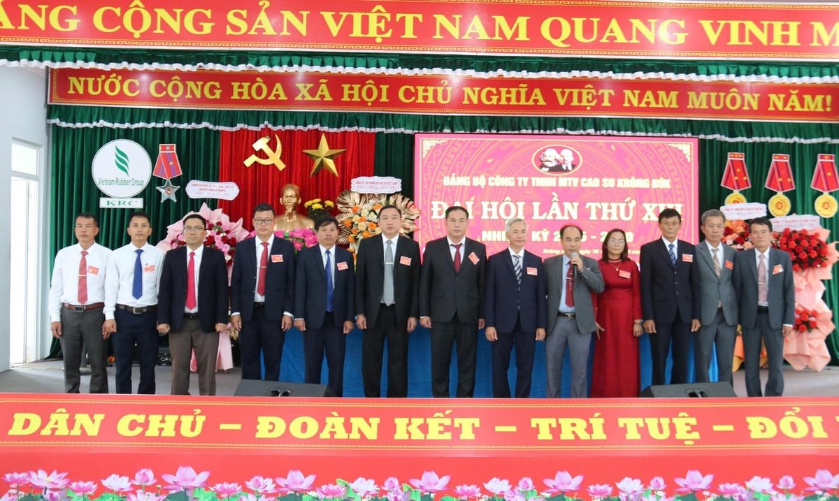 Đại hội đã bầu ra 13 đồng chí Ban chấp hành Đảng ủy Công ty TNHH MTV Cao su Krông Búk nhiệm kỳ 2025 - 2030. Ảnh: Ngọc Thăng. Đại hội đã bầu ra 13 đồng chí Ban chấp hành Đảng ủy Công ty TNHH MTV Cao su Krông Búk nhiệm kỳ 2025 - 2030. Ảnh: Ngọc Thăng.