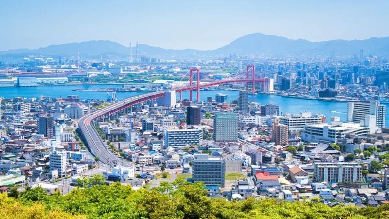 Thành phố Kitakyushu hiện tại. Ảnh: japan-property. Thành phố Kitakyushu hiện tại. Ảnh: japan-property.