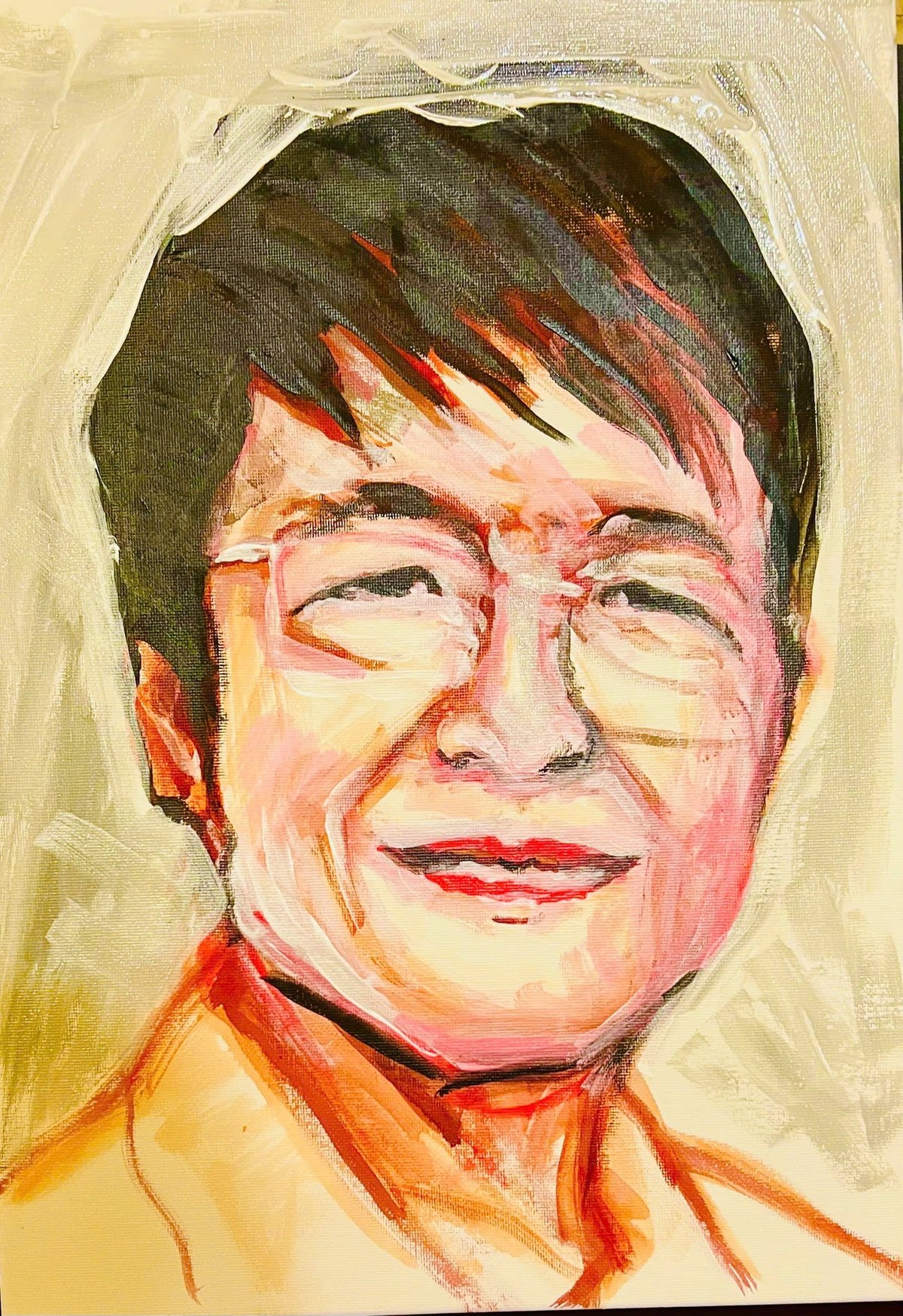 Nhà báo Huỳnh Dũng Nhân tự họa.