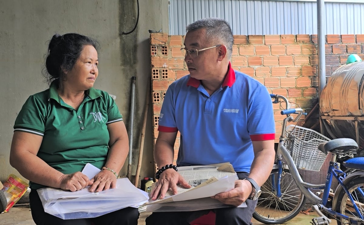 Bà Trần Thị Lụa... Ảnh: Trần Văn Bình.