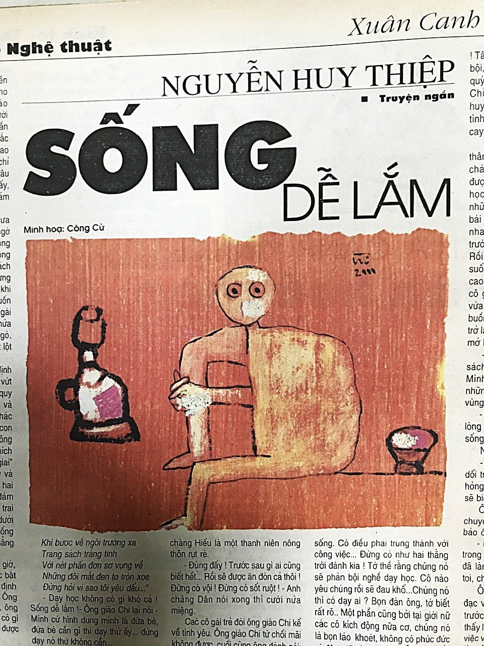 Truyện ngắn 'Sống dễ lắm' của nhà văn Nguyễn Huy Thiệp. Ảnh: Tư liệu.