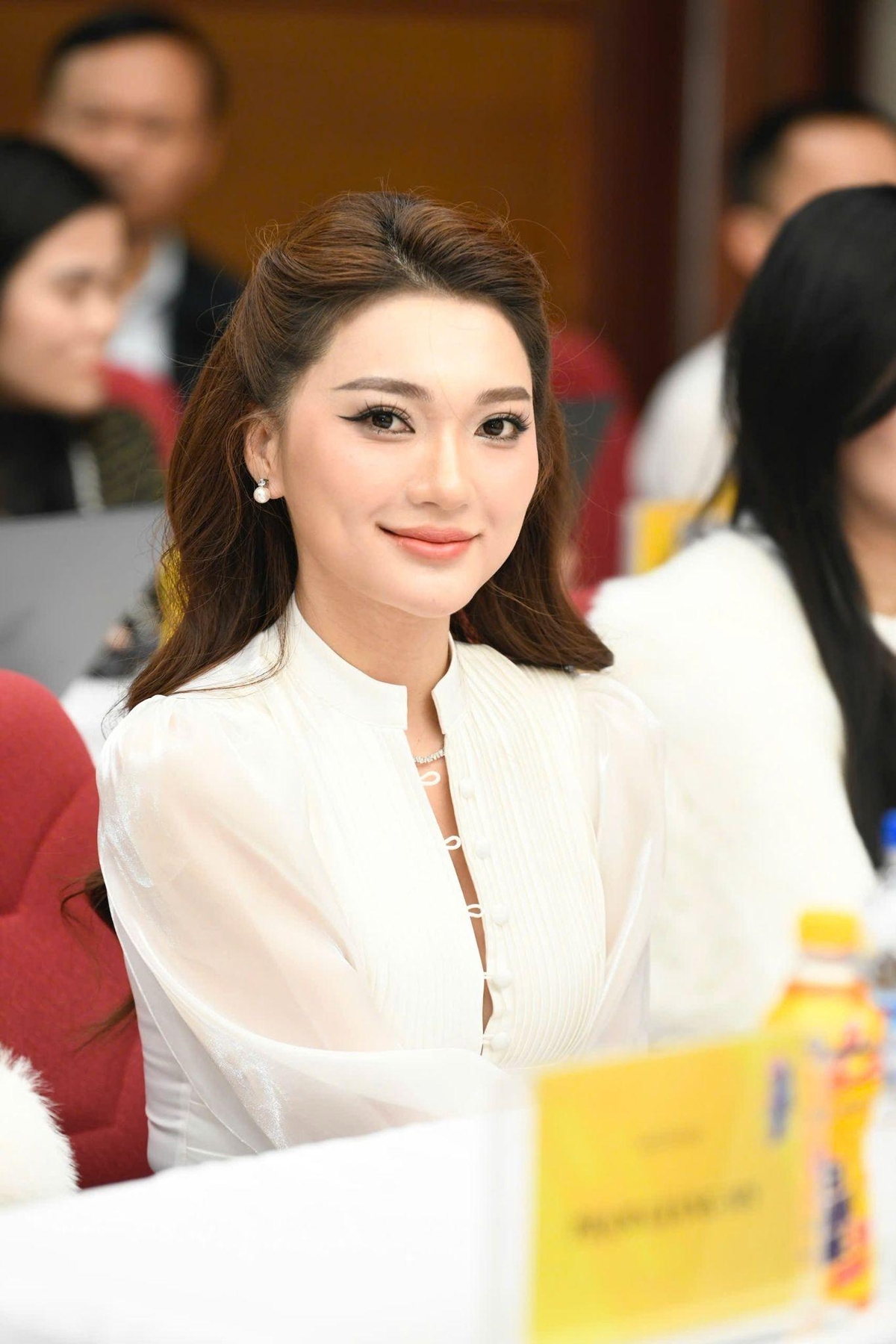 Người đẹp Nguyễn Ngọc Nữ tại sự kiện công bố giải thưởng 'Bền Đam Mê'. Ảnh: Tân Hiệp Phát. Người đẹp Nguyễn Ngọc Nữ tại sự kiện công bố giải thưởng 'Bền Đam Mê'. Ảnh: Tân Hiệp Phát.