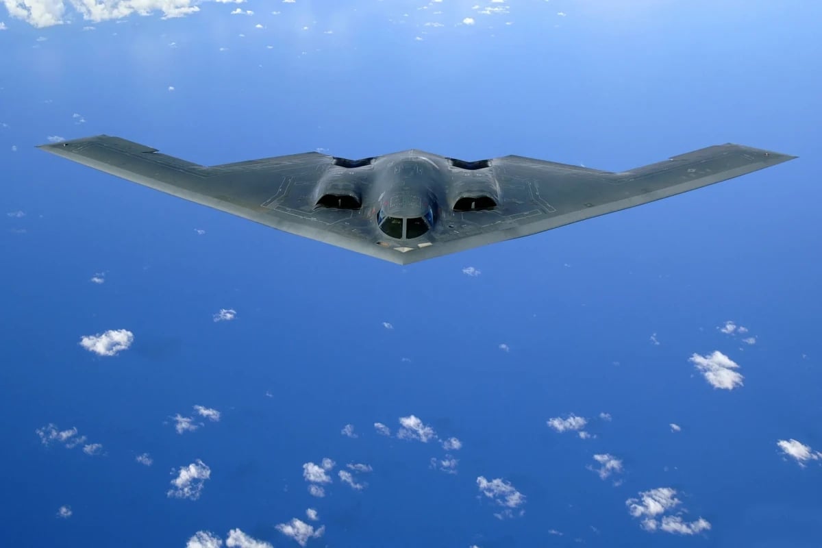 Máy bay ném bom chiến lược B-2 Spirit. Ảnh: APA. Máy bay ném bom chiến lược B-2 Spirit. Ảnh: APA.