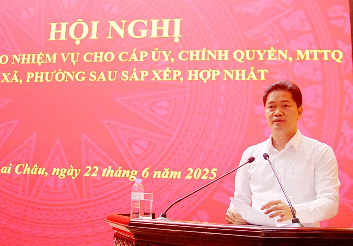 Ông Vũ Mạnh Hà, Ủy viên Dự khuyết Trung ương Đảng, Phó Bí thư Thường trực Tỉnh ủy Lai Châu chỉ đạo tại hội nghị. Ảnh: T.Phương. Ông Vũ Mạnh Hà, Ủy viên Dự khuyết Trung ương Đảng, Phó Bí thư Thường trực Tỉnh ủy Lai Châu chỉ đạo tại hội nghị. Ảnh: T.Phương.