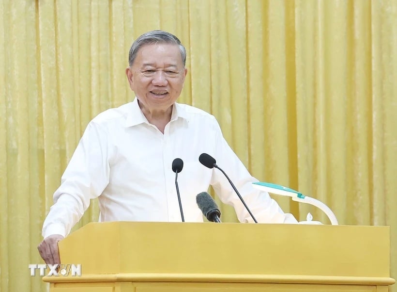 Tổng Bí thư Tô Lâm phát biểu chỉ đạo. Ảnh: TTXVN. Tổng Bí thư Tô Lâm phát biểu chỉ đạo. Ảnh: TTXVN.