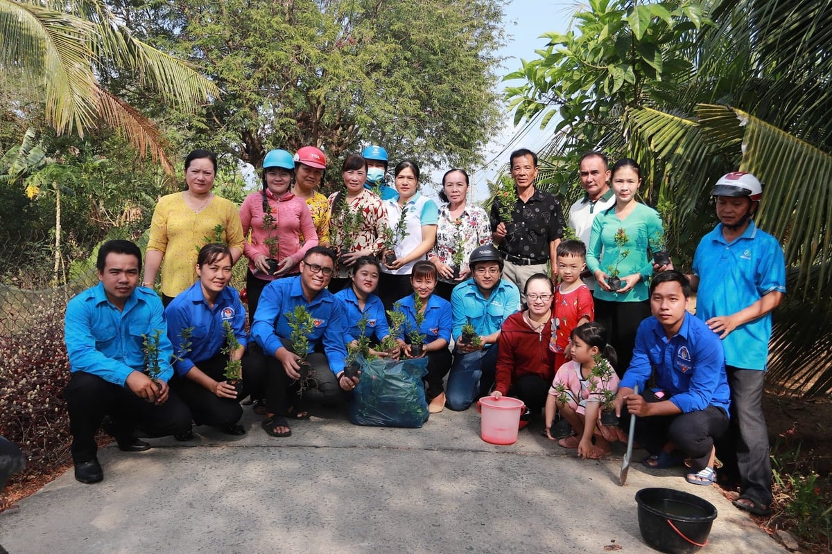 Các thành viên Câu lạc bộ Đại Điền Xanh ra quân trồng cây. Ảnh: Kiều Nhi. Các thành viên Câu lạc bộ Đại Điền Xanh ra quân trồng cây. Ảnh: Kiều Nhi.