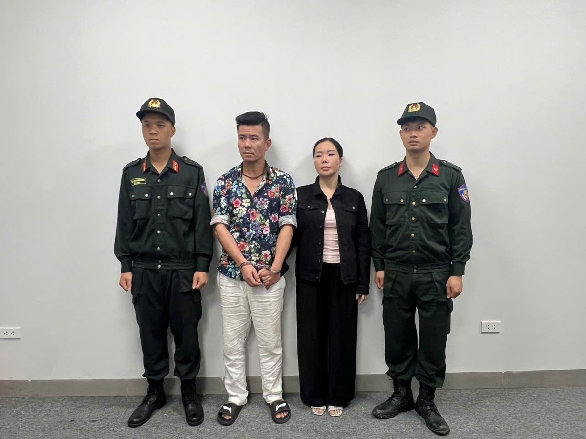 Đối tượng Lê Văn Đông và Nguyễn Thị Mai Anh. Ảnh: Công an TP Hà Nội. Đối tượng Lê Văn Đông và Nguyễn Thị Mai Anh. Ảnh: Công an TP Hà Nội.