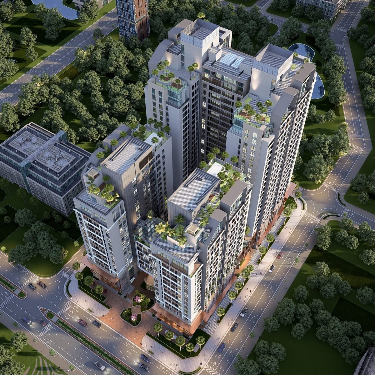Phối cảnh của Dự án cải tạo, xây dựng lại các dãy nhà thuộc Khu chung cư Đống Đa. Phối cảnh của Dự án cải tạo, xây dựng lại các dãy nhà thuộc Khu chung cư Đống Đa.