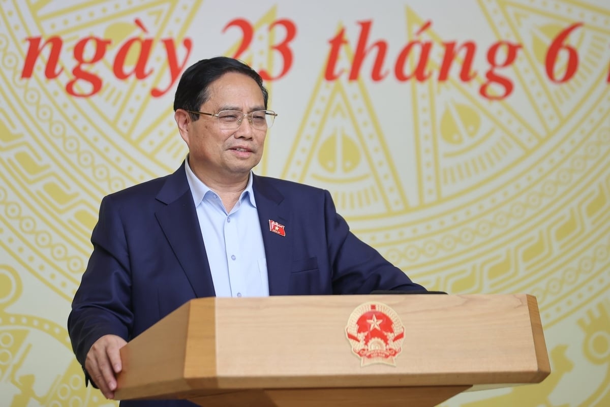 Thủ tướng Phạm Minh Chính phát biểu chỉ đạo hội nghị. Ảnh: VGP.
