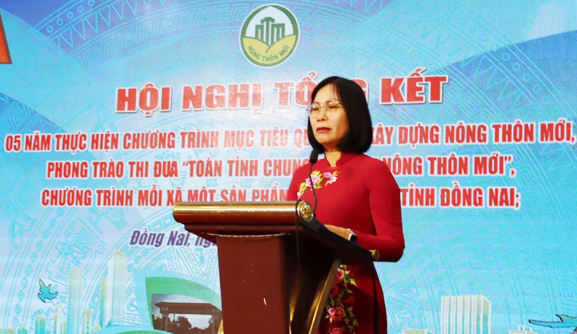 Bà Nguyễn Thị Hoàng - Tỉnh ủy viên - Phó Chủ tịch UBND tỉnh Đồng Nai phát biểu chỉ đạo tại Hội nghị. Ảnh: Tường Tú.