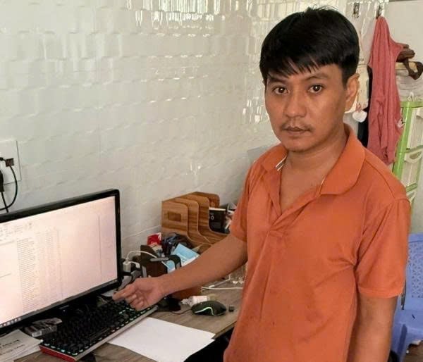 Bị can Trần Tâm Tuấn. Ảnh: CACC. Bị can Trần Tâm Tuấn. Ảnh: CACC.