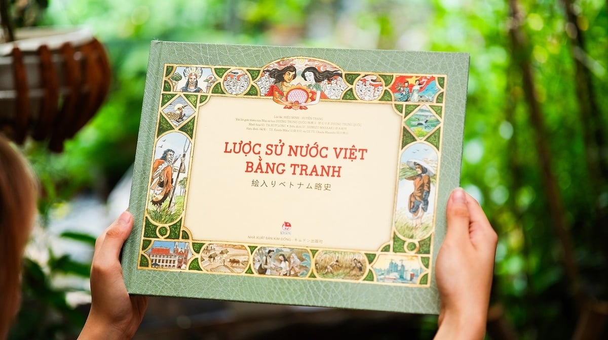 'Lược sử nước Việt bằng tranh' song ngữ Việt - Nhật.