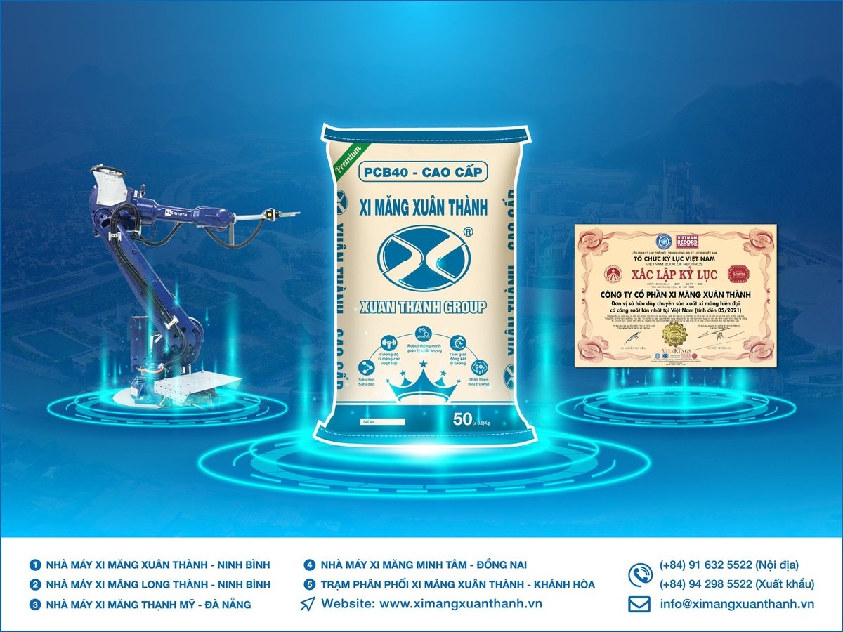 Xi Măng Xuân Thành đẩy mạnh phát triển sản phẩm giảm phát thải CO2 từ nền tảng công nghệ hiện đại. Ảnh: Thanh Loan. Xi Măng Xuân Thành đẩy mạnh phát triển sản phẩm giảm phát thải CO2 từ nền tảng công nghệ hiện đại. Ảnh: Thanh Loan.