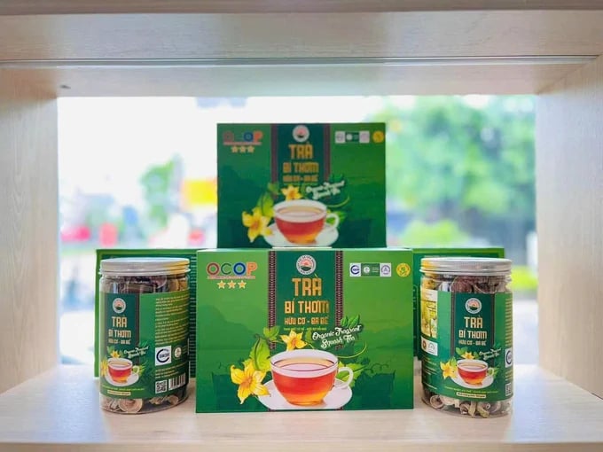Sản phẩm trà bí thơm hữu cơ của HTX Yến Dương (huyện Ba Bể). Ảnh: NT. Sản phẩm trà bí thơm hữu cơ của HTX Yến Dương (huyện Ba Bể). Ảnh: NT.