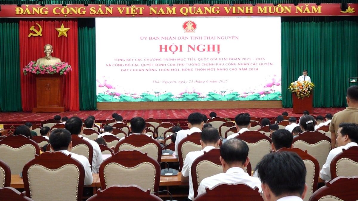 Hội nghị tổng kết các chương trình mục tiêu quốc gia giai đoạn 2021-2025 tại Thái Nguyên. Ảnh: Quang Linh. Hội nghị tổng kết các chương trình mục tiêu quốc gia giai đoạn 2021-2025 tại Thái Nguyên. Ảnh: Quang Linh.