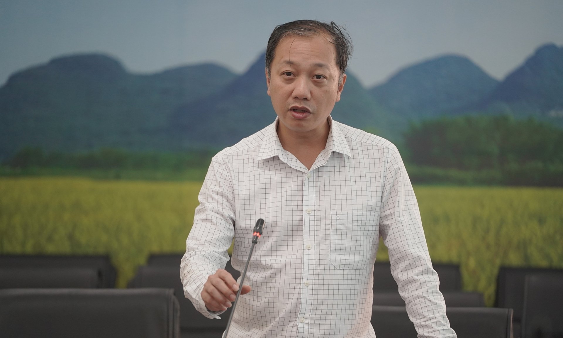 Ông Nguyễn Quang Hiếu: 'Hậu kiểm là một phần của thương mại quốc tế'. Ảnh: Bảo Thắng. Ông Nguyễn Quang Hiếu: 'Hậu kiểm là một phần của thương mại quốc tế'. Ảnh: Bảo Thắng.