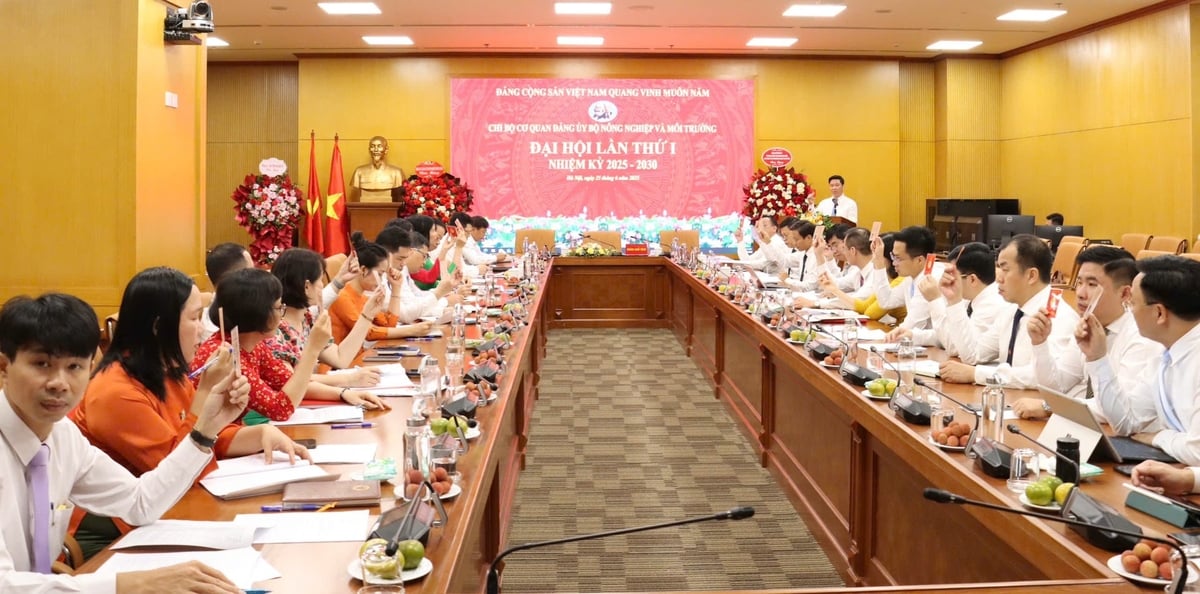 Chi bộ Cơ quan Đảng ủy Bộ NN-MT tiếp tục khẳng định bản lĩnh chính trị, tinh thần đoàn kết, thống nhất, quyết tâm hoàn thành xuất sắc mọi nhiệm vụ được giao. Ảnh: Nguyễn Thủy. Chi bộ Cơ quan Đảng ủy Bộ NN-MT tiếp tục khẳng định bản lĩnh chính trị, tinh thần đoàn kết, thống nhất, quyết tâm hoàn thành xuất sắc mọi nhiệm vụ được giao. Ảnh: Nguyễn Thủy.