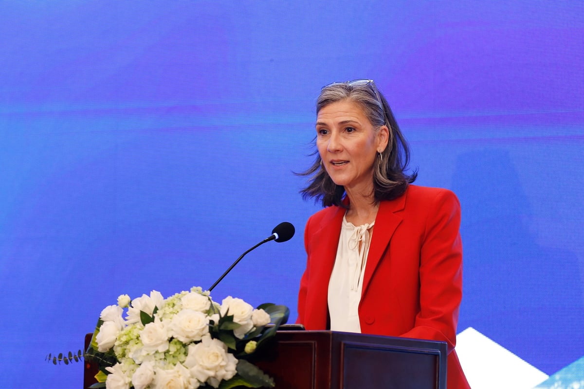 Bà Ramla Khalidi, Trưởng Đại diện Thường trú UNDP tại Việt Nam. Ảnh: Khương Trung. Bà Ramla Khalidi, Trưởng Đại diện Thường trú UNDP tại Việt Nam. Ảnh: Khương Trung.