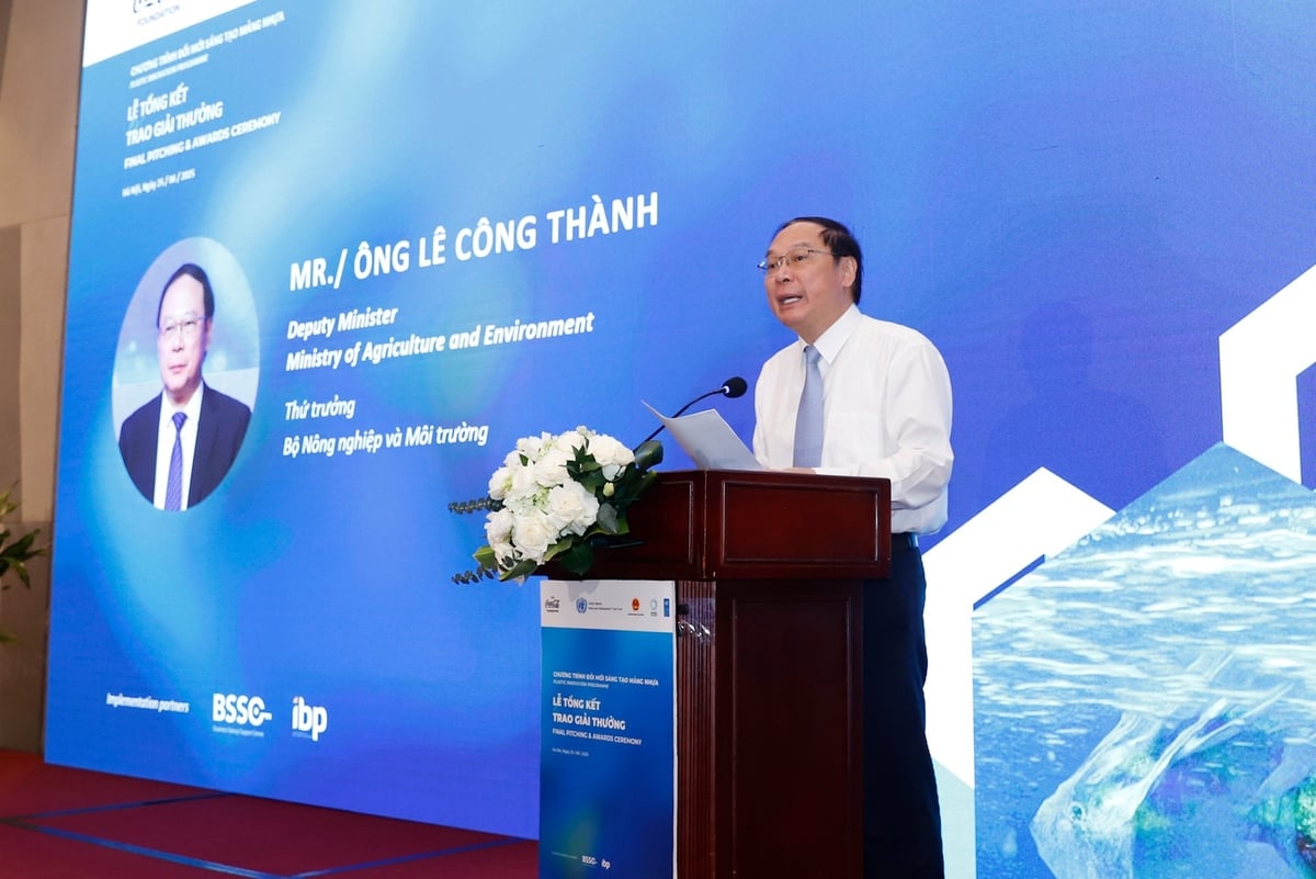 Thứ trưởng Bộ Nông nghiệp và Môi trường Lê Công Thành phát biểu tại sự kiện. Ảnh: Khương Trung. Thứ trưởng Bộ Nông nghiệp và Môi trường Lê Công Thành phát biểu tại sự kiện. Ảnh: Khương Trung.