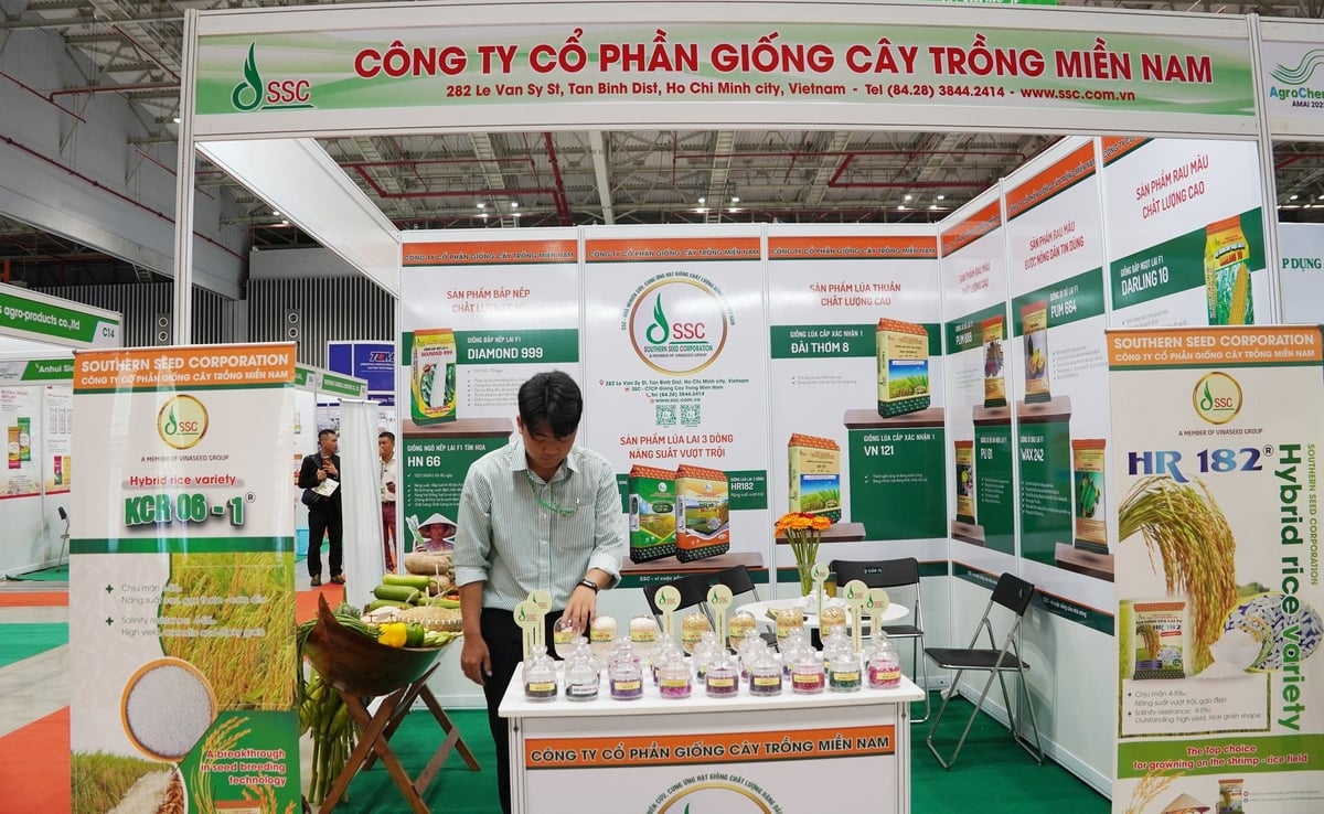 Nhiều loại giống cây trồng của Việt Nam cũng được giới thiệu tại Triển lãm. Ảnh: Nguyễn Thủy. Nhiều loại giống cây trồng của Việt Nam cũng được giới thiệu tại Triển lãm. Ảnh: Nguyễn Thủy.