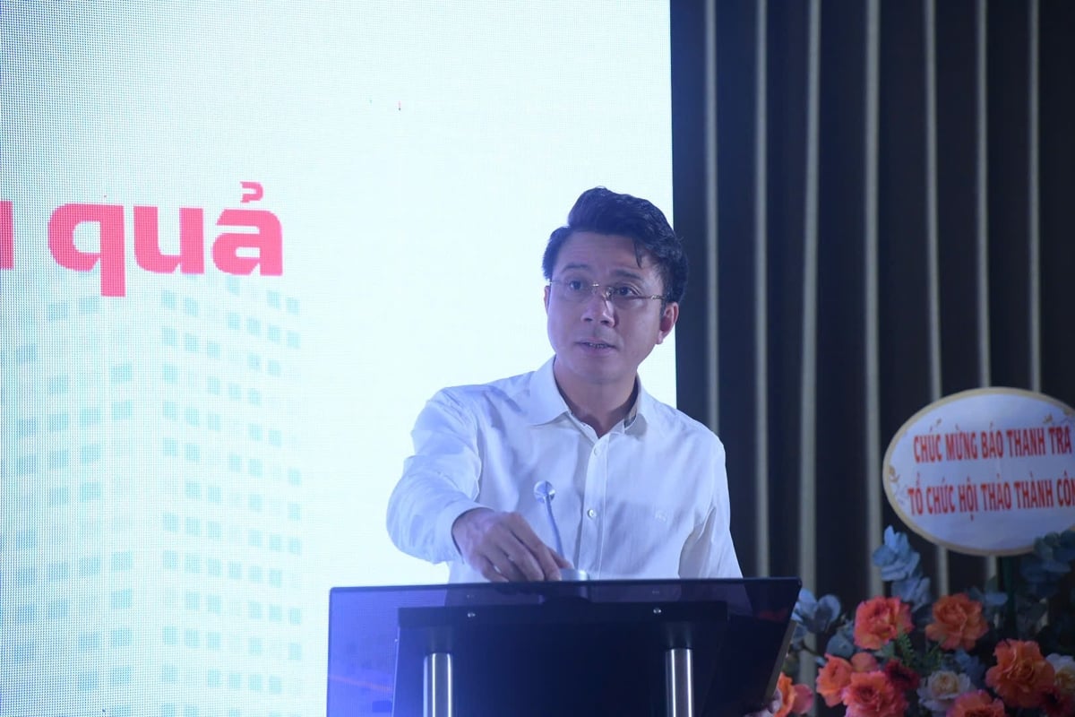 Phó Tổng Biên tập Báo Thanh tra Chu Văn Thủy phát biểu tại hội thảo 'Đòn bẩy tài chính hiệu quả - Người trẻ sở hữu nhà'. Ảnh: Bích Vân. Phó Tổng Biên tập Báo Thanh tra Chu Văn Thủy phát biểu tại hội thảo 'Đòn bẩy tài chính hiệu quả - Người trẻ sở hữu nhà'. Ảnh: Bích Vân.