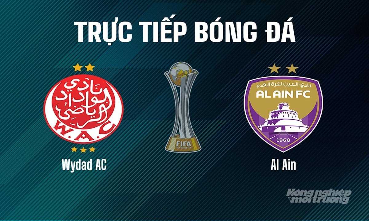 Trực tiếp bóng đá giải FIFA Club World Cup 2025 giữa Wydad AC vs Al Ain ngày 27/6/2025 Trực tiếp bóng đá giải FIFA Club World Cup 2025 giữa Wydad AC vs Al Ain ngày 27/6/2025