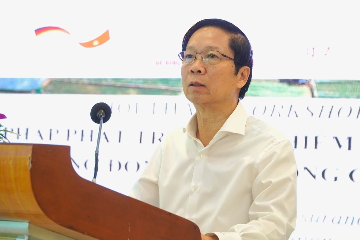 Ông Bùi Gia Anh – Tổng Thư ký Hiệp hội Bảo hiểm Việt Nam chia sẻ về thách thức và giải pháp thúc đẩy phát triển bảo hiểm nông nghiệp. Ảnh: Kim Anh. Ông Bùi Gia Anh – Tổng Thư ký Hiệp hội Bảo hiểm Việt Nam chia sẻ về thách thức và giải pháp thúc đẩy phát triển bảo hiểm nông nghiệp. Ảnh: Kim Anh.