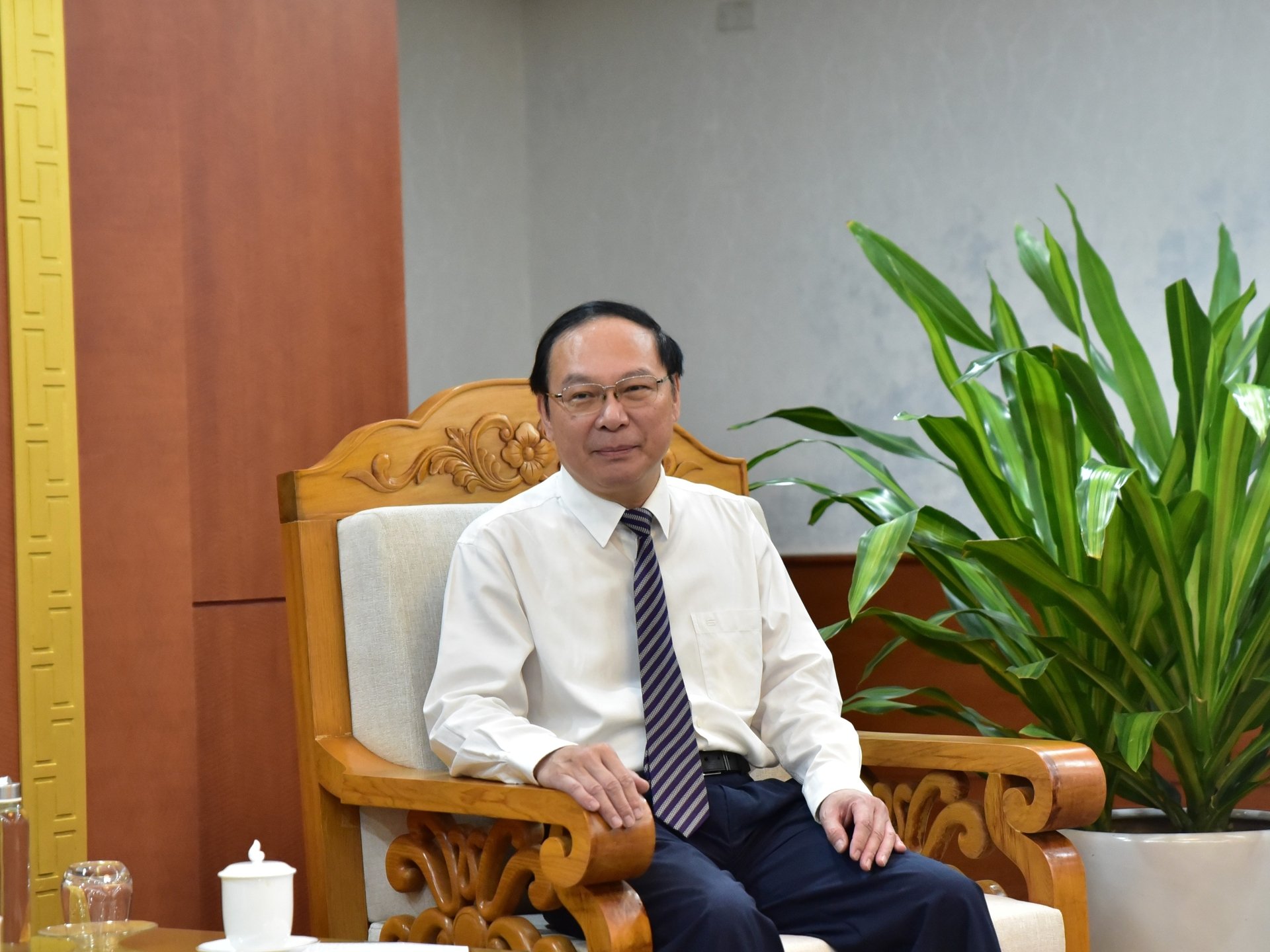 Thứ trưởng Lê Công Thành tại buổi làm việc với doanh nghiệp ECOEYE Hàn Quốc. Ảnh: Kiều Chi. Thứ trưởng Lê Công Thành tại buổi làm việc với doanh nghiệp ECOEYE Hàn Quốc. Ảnh: Kiều Chi.