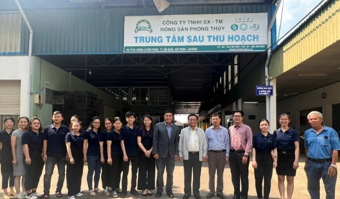 Phó Chủ tịch Quốc hội Lê Minh Hoan (thứ sáu từ phải qua) thăm Trung tâm sau thu hoạch Phong Thúy (Lâm Đồng)- nơi hỗ trợ các HTX hoàn thiện sản phẩm trước khi ra thị trường. Ảnh: Đức Thịnh. Phó Chủ tịch Quốc hội Lê Minh Hoan (thứ sáu từ phải qua) thăm Trung tâm sau thu hoạch Phong Thúy (Lâm Đồng)- nơi hỗ trợ các HTX hoàn thiện sản phẩm trước khi ra thị trường. Ảnh: Đức Thịnh.