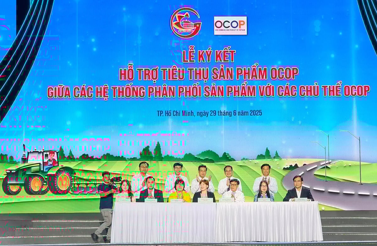 Saigon Co.op, Satra ký kết hỗ trợ tiêu thụ các sản phẩm OCOP trên địa bàn TP.HCM. Ảnh: Nguyễn Thủy. Saigon Co.op, Satra ký kết hỗ trợ tiêu thụ các sản phẩm OCOP trên địa bàn TP.HCM. Ảnh: Nguyễn Thủy.