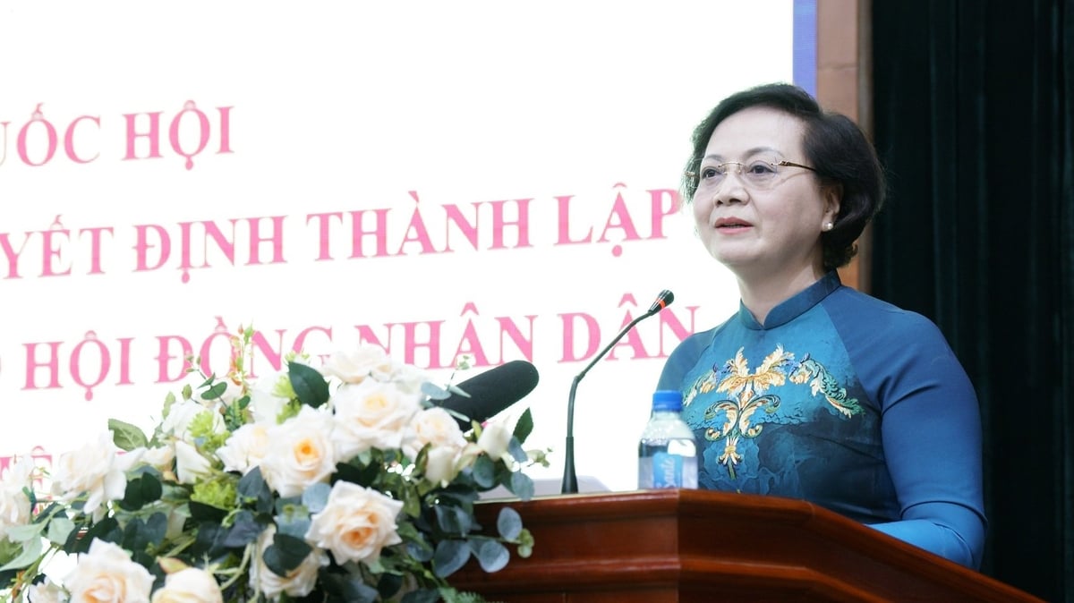 Bộ trưởng Phạm Thị Thanh Trà phát biểu chỉ đạo tại Lễ công bố. Ảnh: Hoàng Nghĩa. Bộ trưởng Phạm Thị Thanh Trà phát biểu chỉ đạo tại Lễ công bố. Ảnh: Hoàng Nghĩa.