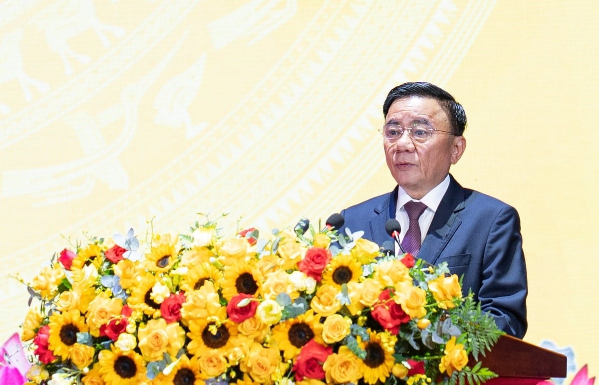 Ủy viên Bộ Chính trị, Thường trực Ban Bí thư Trung ương Đảng Trần Cẩm Tú phát biểu tại lễ công bố. Ảnh: Lan Anh Ủy viên Bộ Chính trị, Thường trực Ban Bí thư Trung ương Đảng Trần Cẩm Tú phát biểu tại lễ công bố. Ảnh: Lan Anh