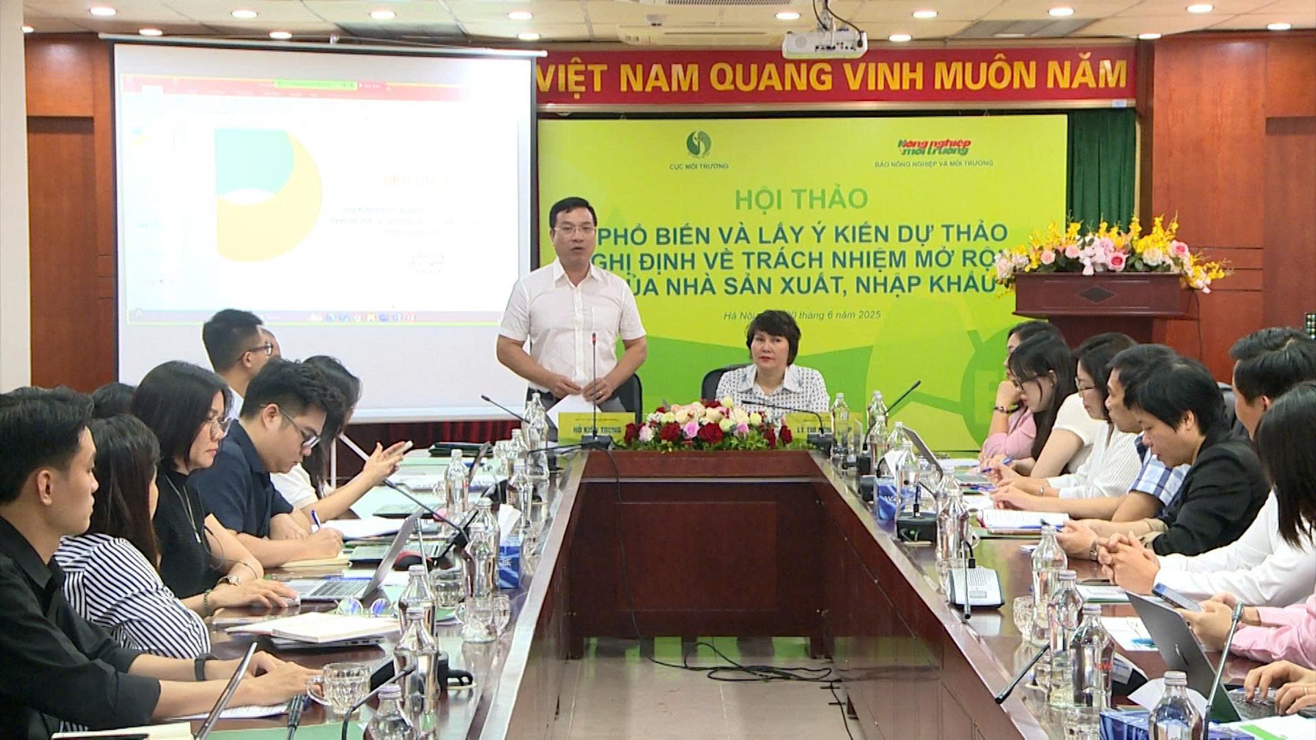 Hội thảo tập trung làm rõ một số nội dung quan trọng về EPR. Ảnh: PT. Hội thảo tập trung làm rõ một số nội dung quan trọng về EPR. Ảnh: PT.