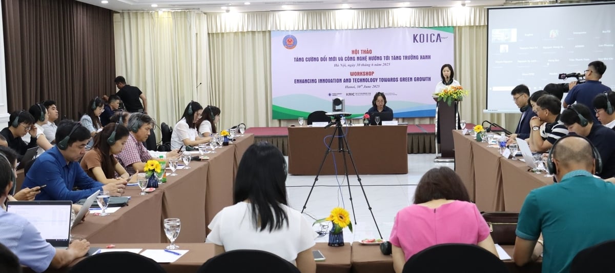 Hội thảo nằm trong khuôn khổ hoạt động truyền thông của hợp phần 'Hỗ trợ xây dựng báo cáo kỹ thuật kế hoạch hành động Tăng trưởng xanh cấp tỉnh'. Ảnh: Nguyễn Thủy. Hội thảo nằm trong khuôn khổ hoạt động truyền thông của hợp phần 'Hỗ trợ xây dựng báo cáo kỹ thuật kế hoạch hành động Tăng trưởng xanh cấp tỉnh'. Ảnh: Nguyễn Thủy.