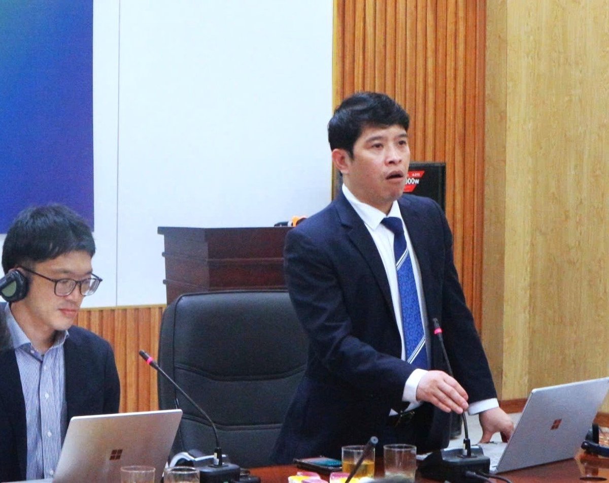 PGS.TS Nguyễn Đình Thọ, Phó Viện trưởng Viện Chiến lược, Chính sách Nông nghiệp và Môi trường phát biểu tại hội thảo. Ảnh: TN. PGS.TS Nguyễn Đình Thọ, Phó Viện trưởng Viện Chiến lược, Chính sách Nông nghiệp và Môi trường phát biểu tại hội thảo. Ảnh: TN.